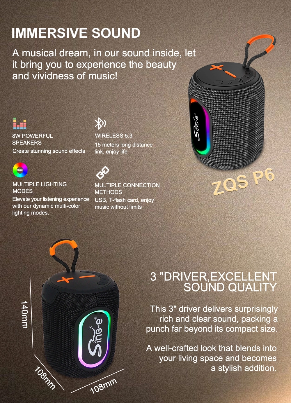 Mini haut-parleur Sing-e